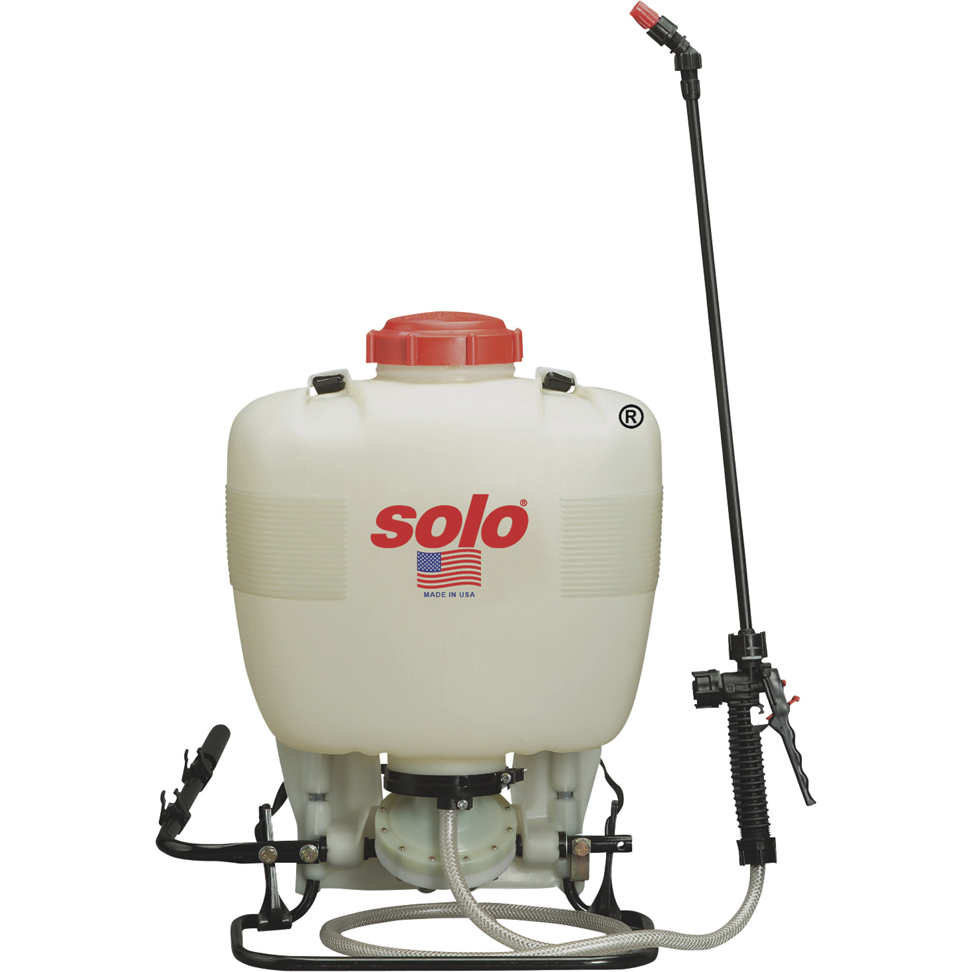 Solo Diaphragm Pump Backpack Sprayer — 4-Gallon Capacity, 60 PSI, Model# 475-B